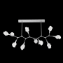 Hammerton Studio Blossom 10 Light 64" Wide LED Abstract Chandelier - 2700K Classic Silver / Clear