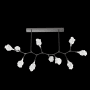 Hammerton Studio Blossom 10 Light 64" Wide LED Abstract Chandelier - 3000K Graphite / Clear