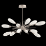 Hammerton Studio Fiori 12 Light 34" Wide LED Abstract Sputnik Chandelier - 3000K Beige Silver / White