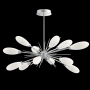 Hammerton Studio Fiori 12 Light 34" Wide LED Abstract Sputnik Chandelier - 3000K Classic Silver / White