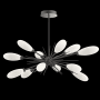 Hammerton Studio Fiori 12 Light 34" Wide LED Abstract Sputnik Chandelier - 3000K Graphite / White