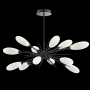 Hammerton Studio Fiori 12 Light 34" Wide LED Abstract Sputnik Chandelier - 3000K Matte Black / White