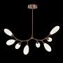 Hammerton Studio Fiori 8 Light 41" Wide LED Abstract Chandelier - 3000K Burnished Bronze / White