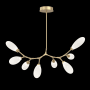 Hammerton Studio Fiori 8 Light 41" Wide LED Abstract Chandelier - 3000K Gilded Brass / White
