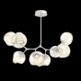 Hammerton Studio Nebula 10 Light 63" Wide LED Abstract Chandelier - 2700K Beige Silver / Zircon Amber