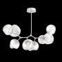 Hammerton Studio Nebula 10 Light 63" Wide LED Abstract Chandelier - 2700K Beige Silver / Zircon Clear