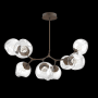 Hammerton Studio Nebula 8 Light 41" Wide LED Abstract Chandelier - 2700K Flat Bronze / Zircon Clear