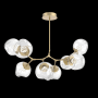 Hammerton Studio Nebula 8 Light 41" Wide LED Abstract Chandelier - 2700K Gilded Brass / Zircon Clear