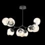 Hammerton Studio Nebula 8 Light 41" Wide LED Abstract Chandelier - 2700K Matte Black / Zircon Amber