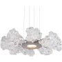 Hammerton Studio Blossom 12 Light 23" Wide LED Ring Chandelier Metallic Beige Silver