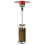 Hanover 48,000 BTU Liquid Propane Free Standing Patio Heater with Wheels Bronze / Stainless Steel