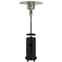 Hanover 48,000 BTU Liquid Propane Free Standing Patio Heater with Wheels Black