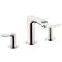 Hansgrohe Metris 0.5 GPM Widespread Bathroom Faucet with Drain Assembly Chrome