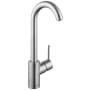 Hansgrohe Talis S High-Arc Bar Faucet with Quick Cleaning Aerator - Includes Lifetime Warranty Steel Optik