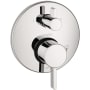 Hansgrohe Ecostat Pressure Balanced Valve Trim Only with Integrated Diverter for 2 Distinct Functions - Less Rough In Chrome