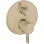 Hansgrohe Ecostat Pressure Balanced Valve Trim Only with Integrated Diverter for 2 Distinct Functions - Less Rough In Brushed Bronze