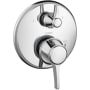 Hansgrohe Ecostat Classic Pressure Balanced Valve Trim Only with Integrated Diverter for 2 Distinct Functions - Less Rough In Chrome