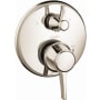 Hansgrohe Ecostat Classic Pressure Balanced Valve Trim Only with Integrated Diverter for 2 Distinct Functions - Less Rough In Polished Nickel