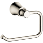 Hansgrohe Joleena Wall Mounted Euro Bar Toilet Paper Holder - Limited Lifetime Warranty Polished Nickel