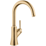 Hansgrohe Joleena 1.5 GPM Single Hole Bar Faucet Brushed Bronze