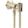 Hansgrohe Locarno Wall Mounted Hand Shower Holder with Integrated Wall Elbow - Includes Hose Brushed Nickel