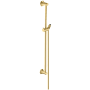 Hansgrohe Locarno 38-5/8" Wall Mounted Slide Bar - Includes 63" Hose Brushed Gold Optic
