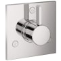 Hansgrohe Ecostat Trio/Quattro Diverter Trim for up to 3 Distinct Functions - Less Rough In Chrome