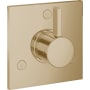 Hansgrohe Ecostat Trio/Quattro Diverter Trim for up to 3 Distinct Functions - Less Rough In Brushed Bronze