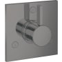 Hansgrohe Ecostat Trio/Quattro Diverter Trim for up to 3 Distinct Functions - Less Rough In Brushed Black Chrome