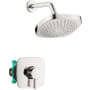 Hansgrohe Croma Select E Shower Only Trim Package with 2 GPM Multi Function Shower Head Chrome