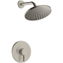 Hansgrohe Vernis Blend Shower Only Trim Package with 2.5 GPM Single Function Shower Head Brushed Nickel