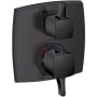Hansgrohe Ecostat Classic Thermostatic Valve Trim Only with Integrated Volume Control for 1 Distinct Function - Less Rough In Matte Black