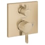 Hansgrohe Ecostat Square Pressure Balanced Valve Trim Only with Integrated Diverter for 2 Distinct Functions - Less Rough In Brushed Bronze