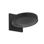 Hansgrohe Rainfinity 2.5 GPM 3-Jet Rain Shower Head with Wall Connector Trim, Quick Clean and XXL Performance Matte Black