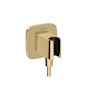 Hansgrohe FixFit Q Wall Elbow with Handshower Holder - Less Hose Polished Gold Optic