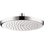 Hansgrohe Croma 1.75 GPM Single Function Rain Shower Head with AirPower and QuickClean Technologies Chrome