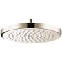 Hansgrohe Croma 1.75 GPM Single Function Rain Shower Head with AirPower and QuickClean Technologies Brushed Nickel