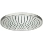 Hansgrohe Crometta S 2.5 GPM Single Function Rain Shower Head with QuickClean Technology Brushed Nickel