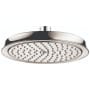 Hansgrohe Raindance Classic 1.75 GPM Single Function Rain Shower Head with QuickClean Technology Polished Nickel