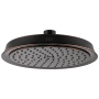 Hansgrohe Raindance Classic 1.75 GPM Single Function Rain Shower Head with QuickClean Technology Rubbed Bronze