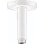 Hansgrohe Raindance E Ceiling Mount Shower Arm - Limited Lifetime Warranty Matte White