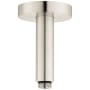 Hansgrohe Raindance E Ceiling Mount Shower Arm - Limited Lifetime Warranty Brushed Nickel