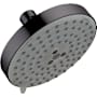 Hansgrohe Raindance S 2.5 GPM Multi Function Shower Head with AirPower and QuickClean Technologies - Limited Lifetime Warranty Brushed Black Chrome