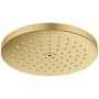 Hansgrohe Raindance S 1.8 GPM Single Function Shower Head with PowderRain Technology Brushed Gold Optic