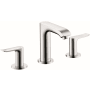 Hansgrohe Metris 1.2 GPM Widespread Bathroom Faucet with EcoRight, Quick Clean, and ComfortZone Technologies - Drain Assembly Included Chrome