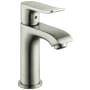 Hansgrohe Metris 1.2 GPM Single Hole Bathroom Faucet with EcoRight, Quick Clean, and ComfortZone Technologies - Drain Assembly Included Brushed Nickel