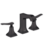 Hansgrohe Metropol Classic 1.2 GPM Widespread Bathroom Faucet with Pop-Up Drain Assembly Matte Black