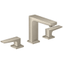 Hansgrohe Metropol 1.2 (GPM) Widespread Bathroom Faucet - Less Drain Assembly Brushed Nickel
