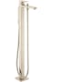 Hansgrohe Metropol Floor Mounted Tub Filler with Built-In Diverter - Includes Hand Shower Polished Nickel