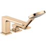 Hansgrohe Metropol Deck Mounted Roman Tub with Built-In Diverter - Includes 1.75 GPM Hand Shower Brushed Bronze